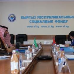 Председатель Бактияр Алиев встретился с Управляющим Генеральной организации социального страхования Саудовской Аравии г-н Абдулазиз Альбуком